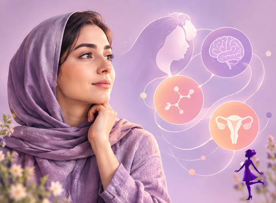 تاثیر هورمون های زنانه بر بدن ، خلق و خو و قاعدگی
