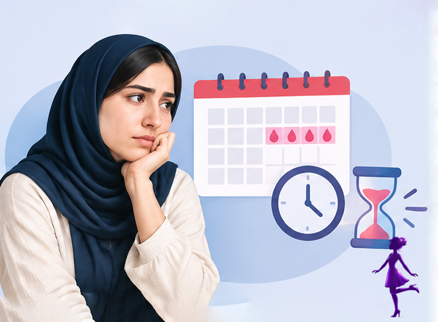 علت عقب افتادن پریود چیست؟ ۱۰ دلیل مهم