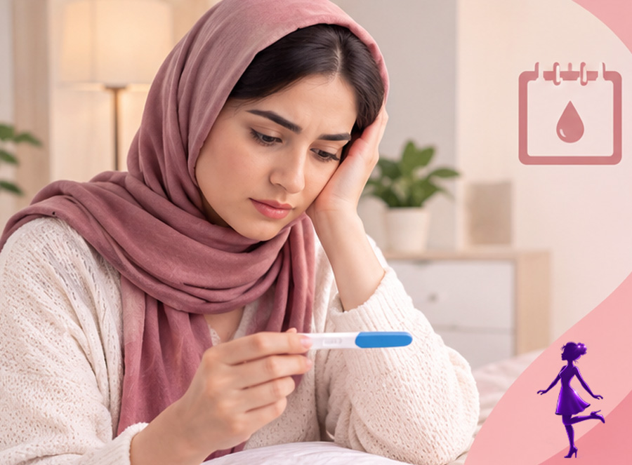 چرا پریودم عقب افتاده ولی تست حاملگیم منفی است؟